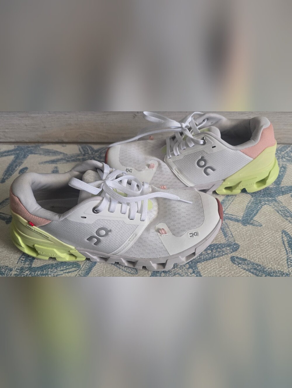On Cloud Cloudflyer 4 Women's Running Shoes White/Hay Athletic Sneakers, US 9.5 - Picture 12 of 14